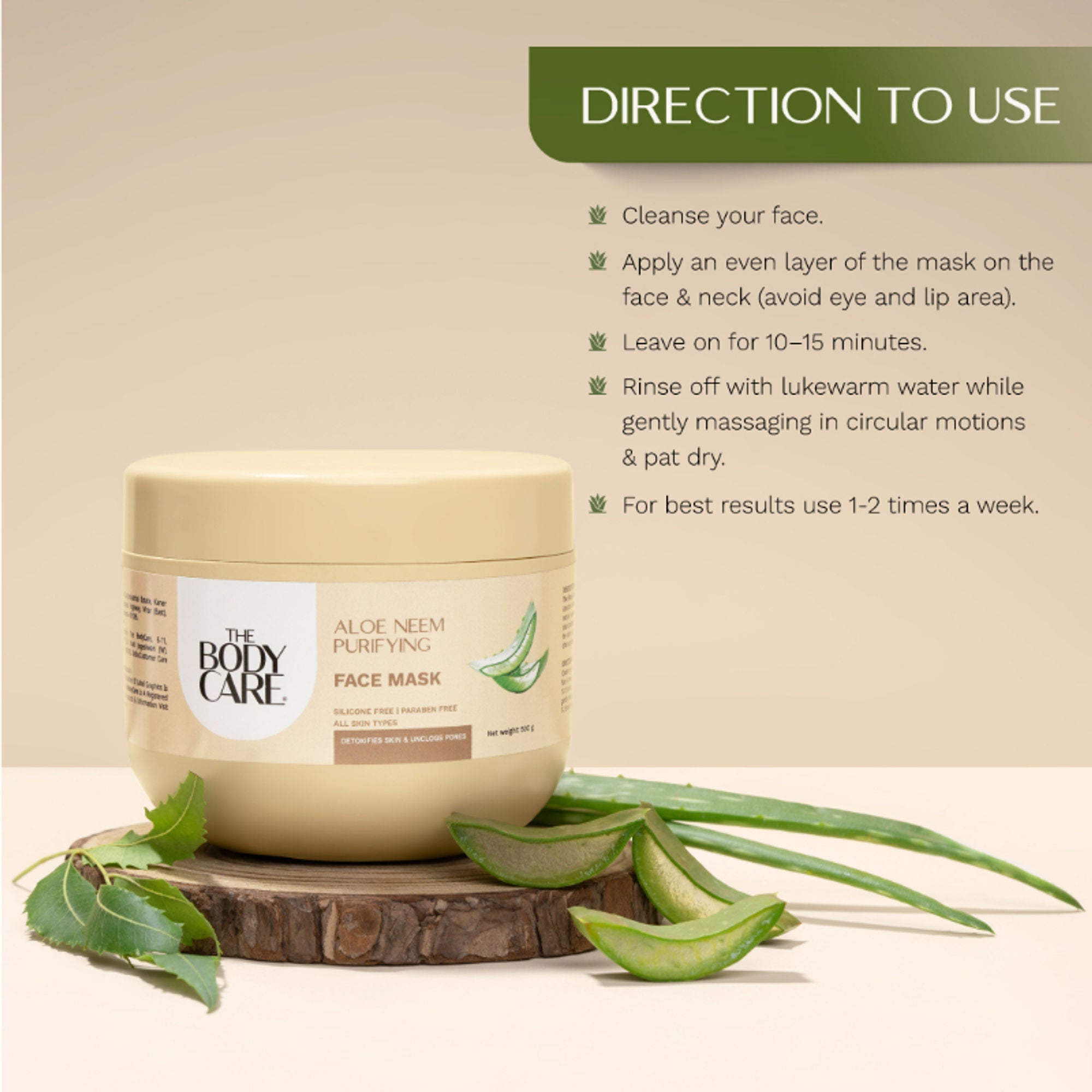 The Body Care Aloevera Face Pack