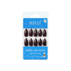 shills professional reusable press on nails almond spn609