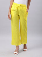 Souchii Women Yellow Liva Ethnic Palazzos - Distacart