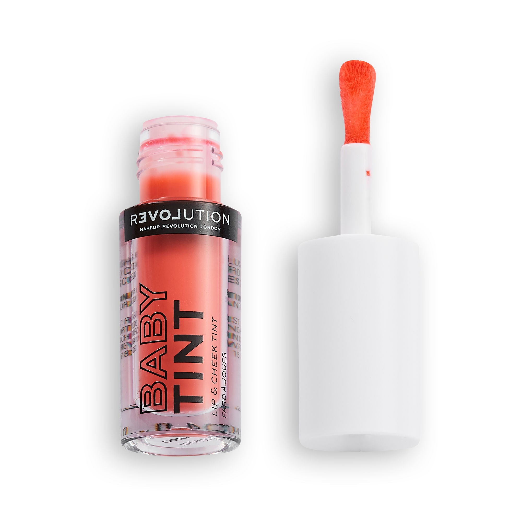 Makeup Revolution Relove Baby Lip & Cheek Tint - Long Lasting - Soft & Glowy Finish - Coral - Distacart