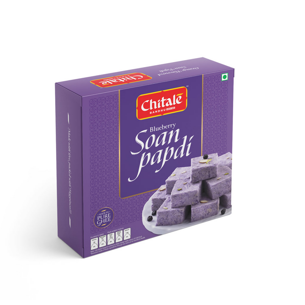 Chitale Bandhu Soan Papdi Blueberry - Distacart