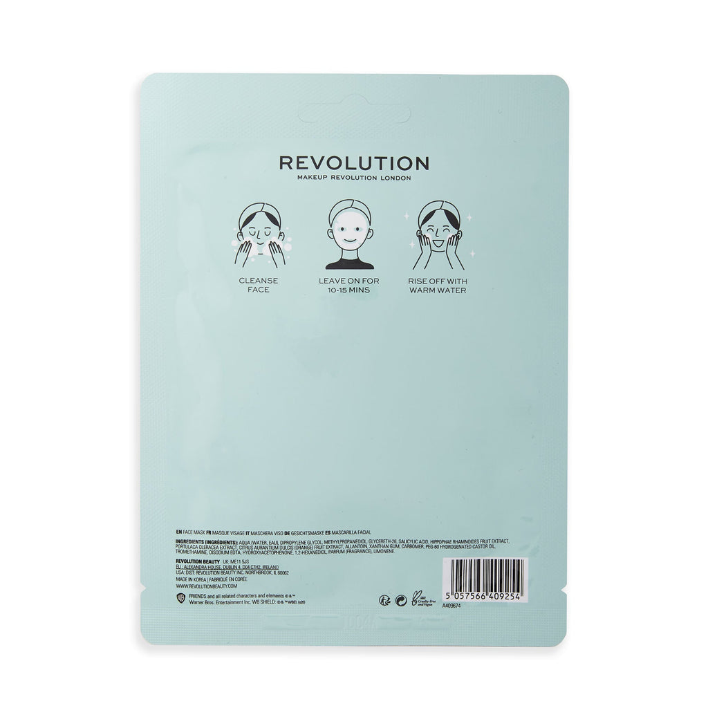 Makeup Revolution X Friends Joey Salicylic Sheet Mask - Distacart