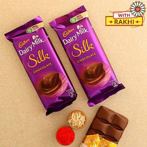 Beautiful Kanha Rakhi & Cadbury Silk Chocolates