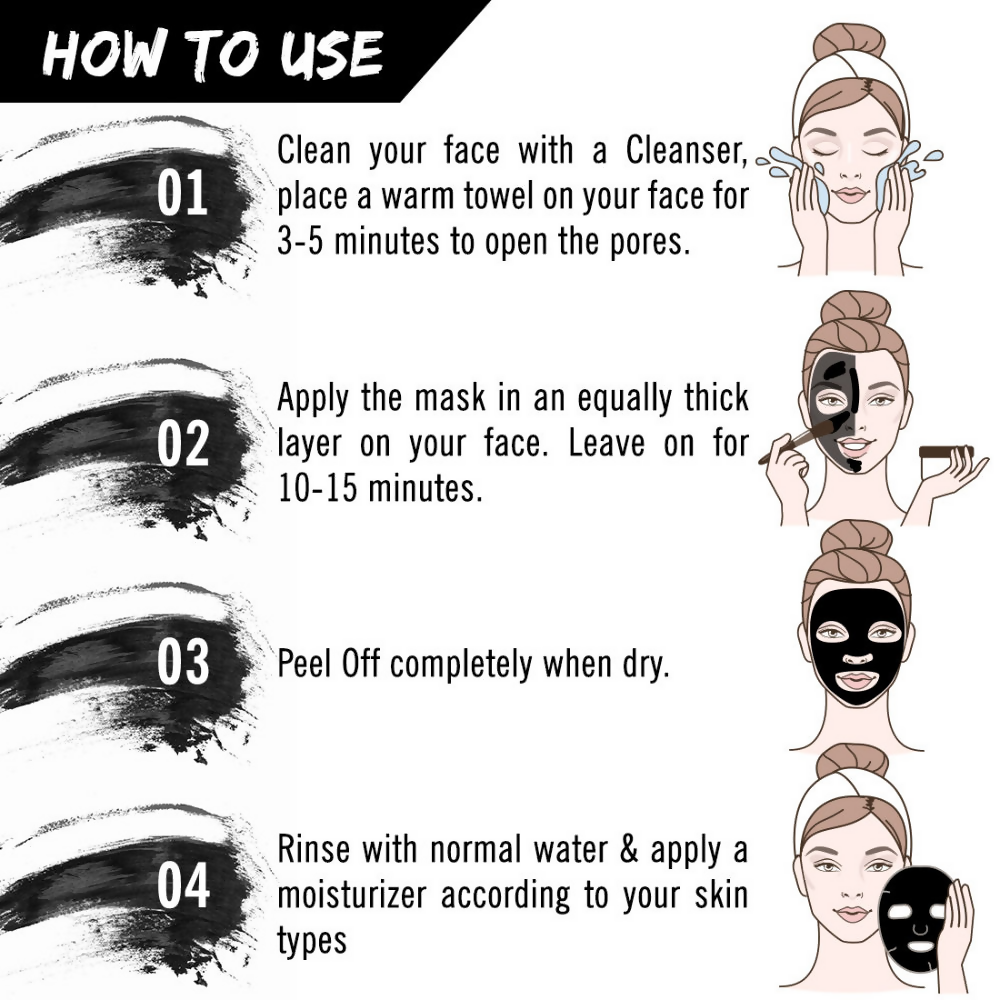 Keya Seth Aromatherapy Charcoal Peel off Mask Face Pack