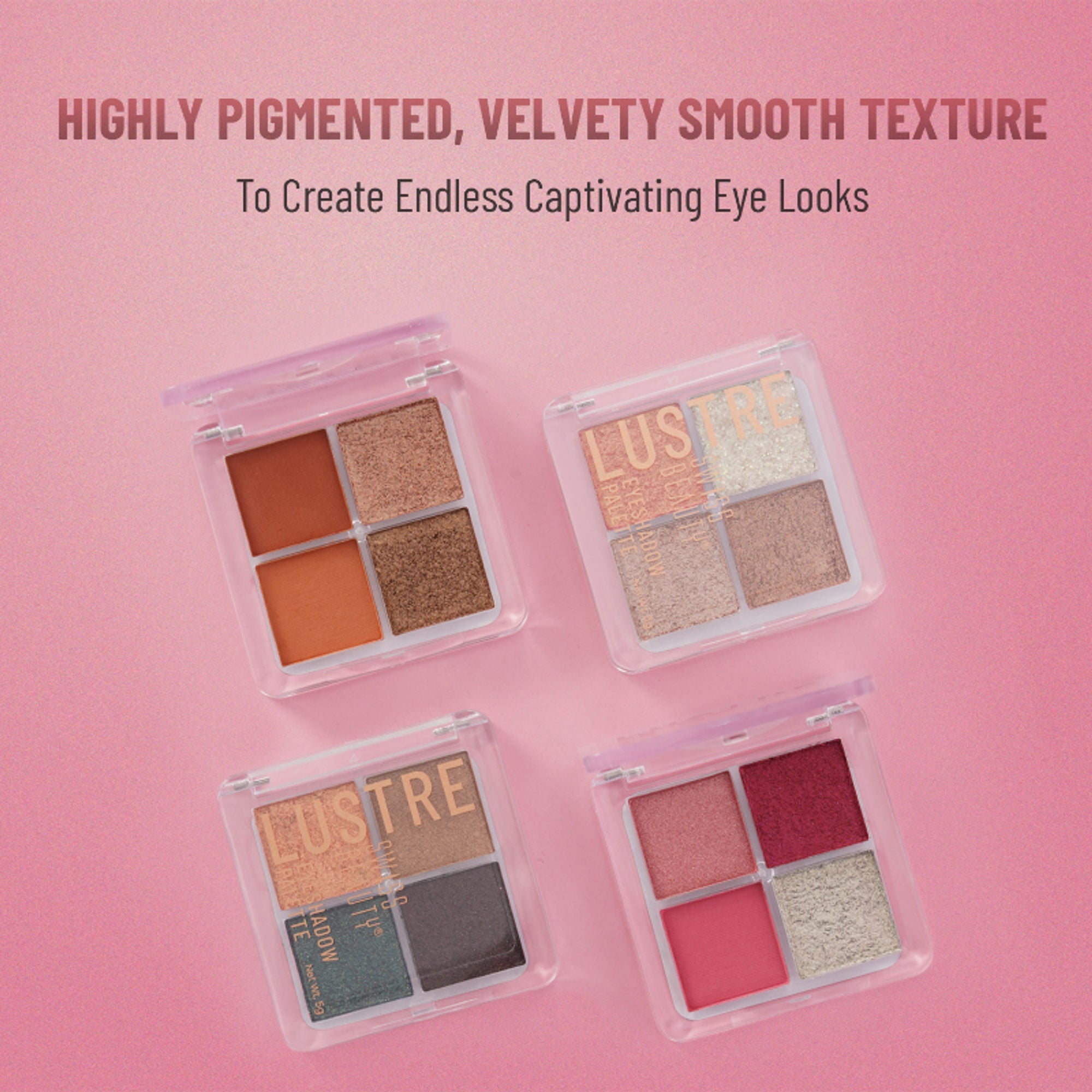 Swiss Beauty Lustre Eyeshadow Palette - 2 Nude Addict - Distacart