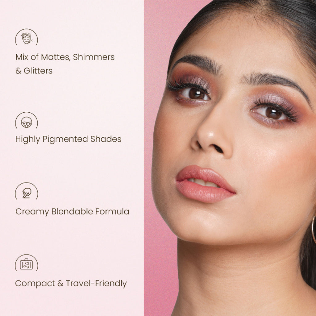 Swiss Beauty Lustre Eyeshadow Palette - 4 Shimmer N Shine - Distacart