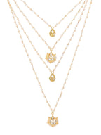 Ruby Raang Gold Kundan Layered Necklace