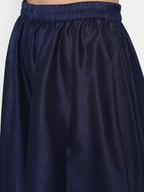 Janasya Blue Printed Kurta with Palazzos & Dupatta - Distacart