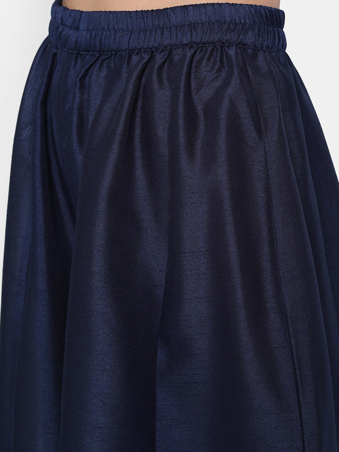 Janasya Blue Printed Kurta with Palazzos & Dupatta - Distacart