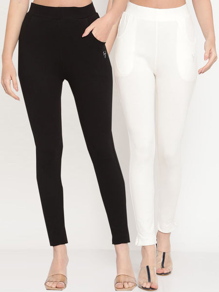 TAG 7 Women Pack of 2 Ankle-Length Leggings