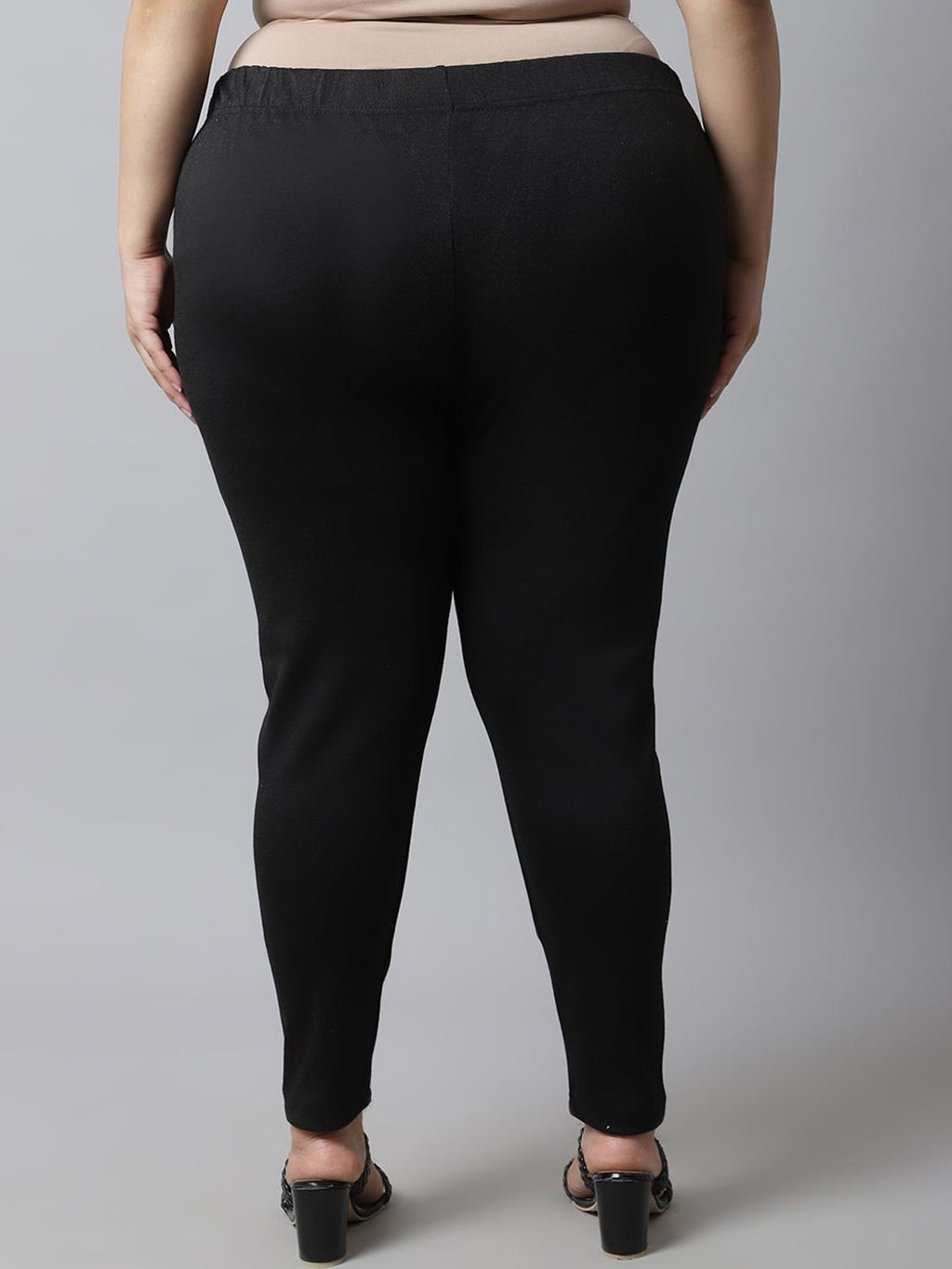 TAG 7 Plus Size Women Pack of 2 Solid Ankle-Length Leggings