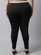 TAG 7 Plus Size Women Pack of 2 Solid Ankle-Length Leggings