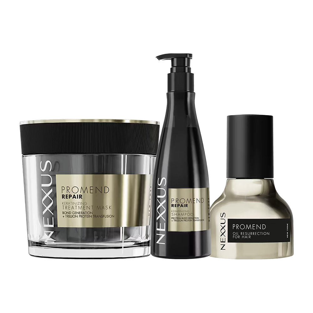 Nexxus Promend Repair Keratinizing Shampoo + Mask + Serum Combo