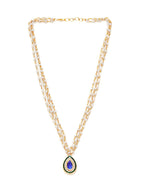 Kundan Necklace (Gold) - Ruby Raang
