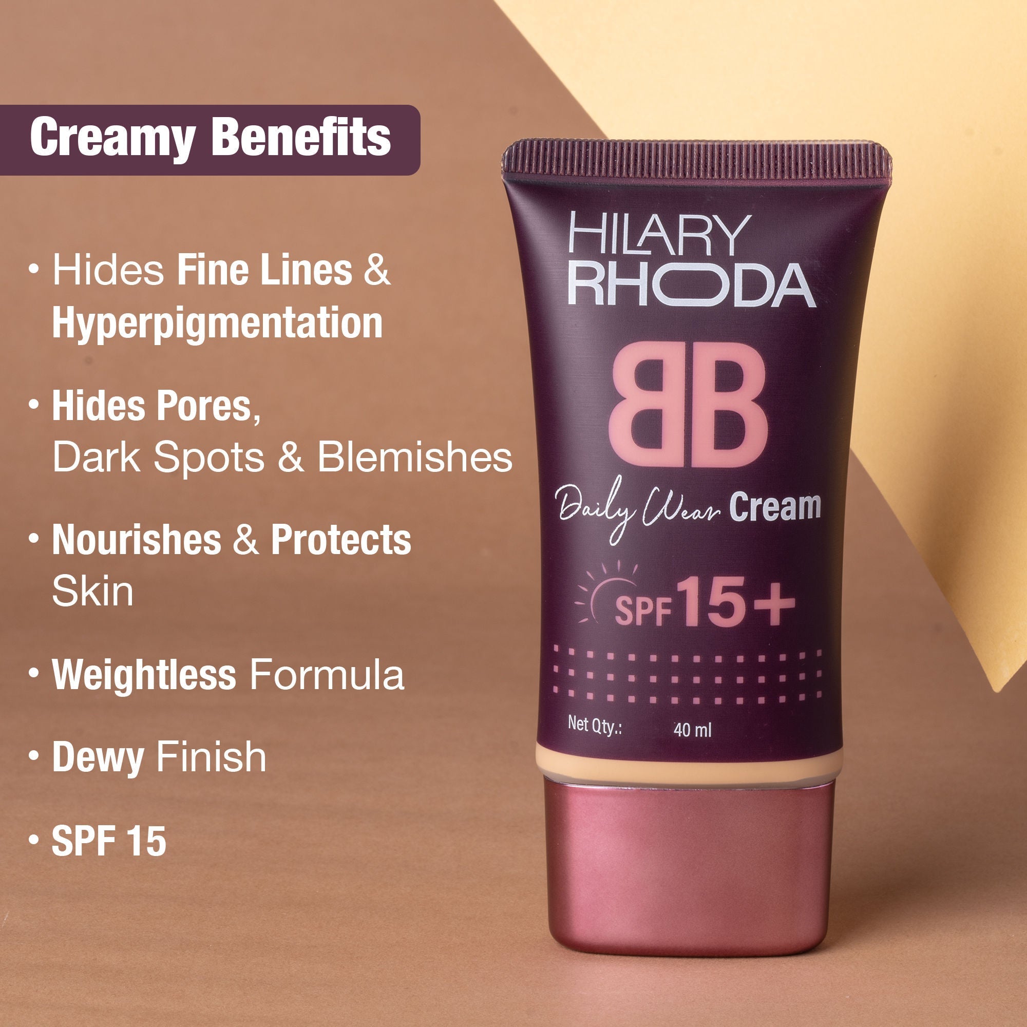 Hilary Rhoda BB Cream With SPF 15 - Golden Beige 04 - Shell White 01 - Distacart
