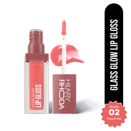 Hilary Rhoda Glass Glow Lip Gloss - Peach Me 02