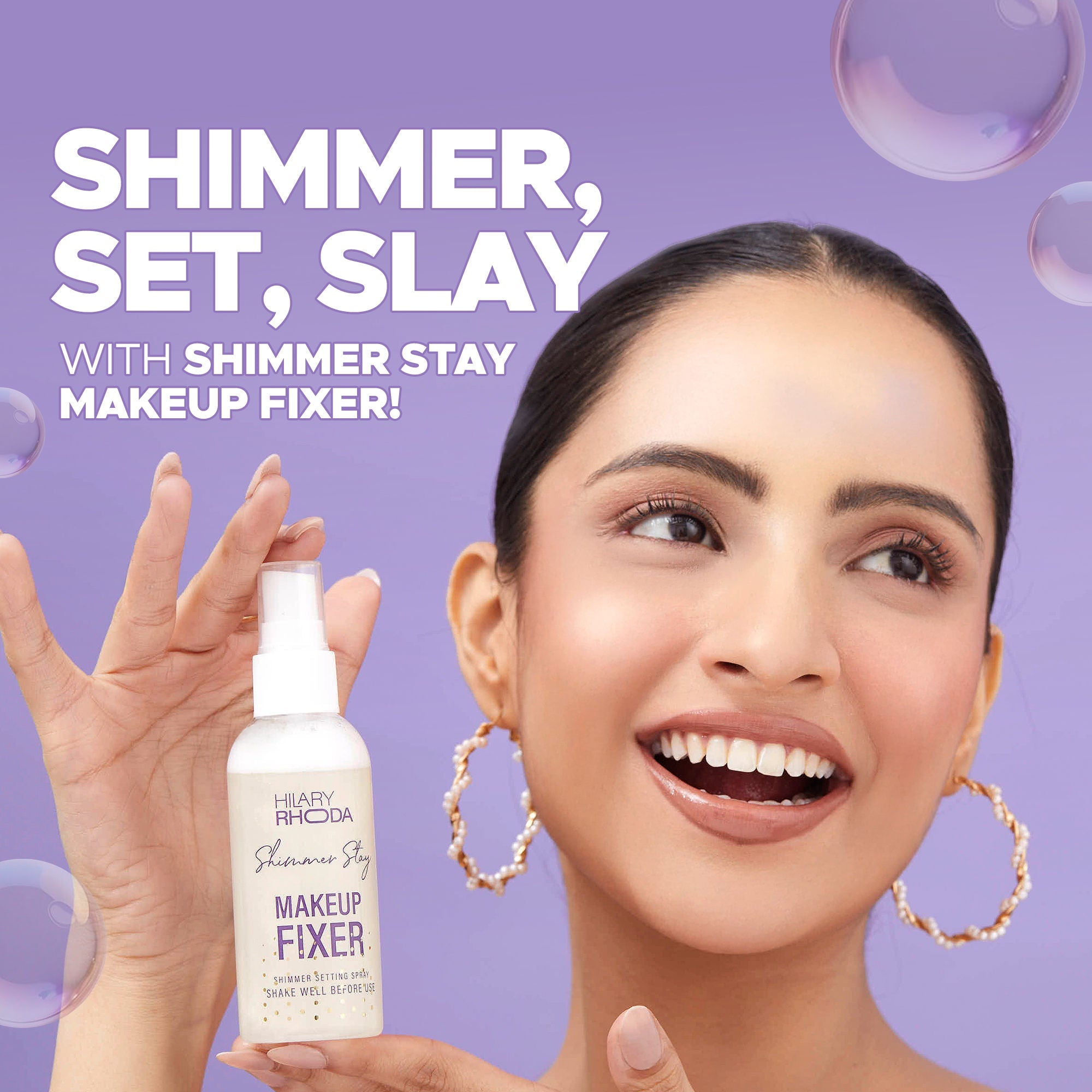 Hilary Rhoda Shimmer Stay Makeup Fixer - Distacart