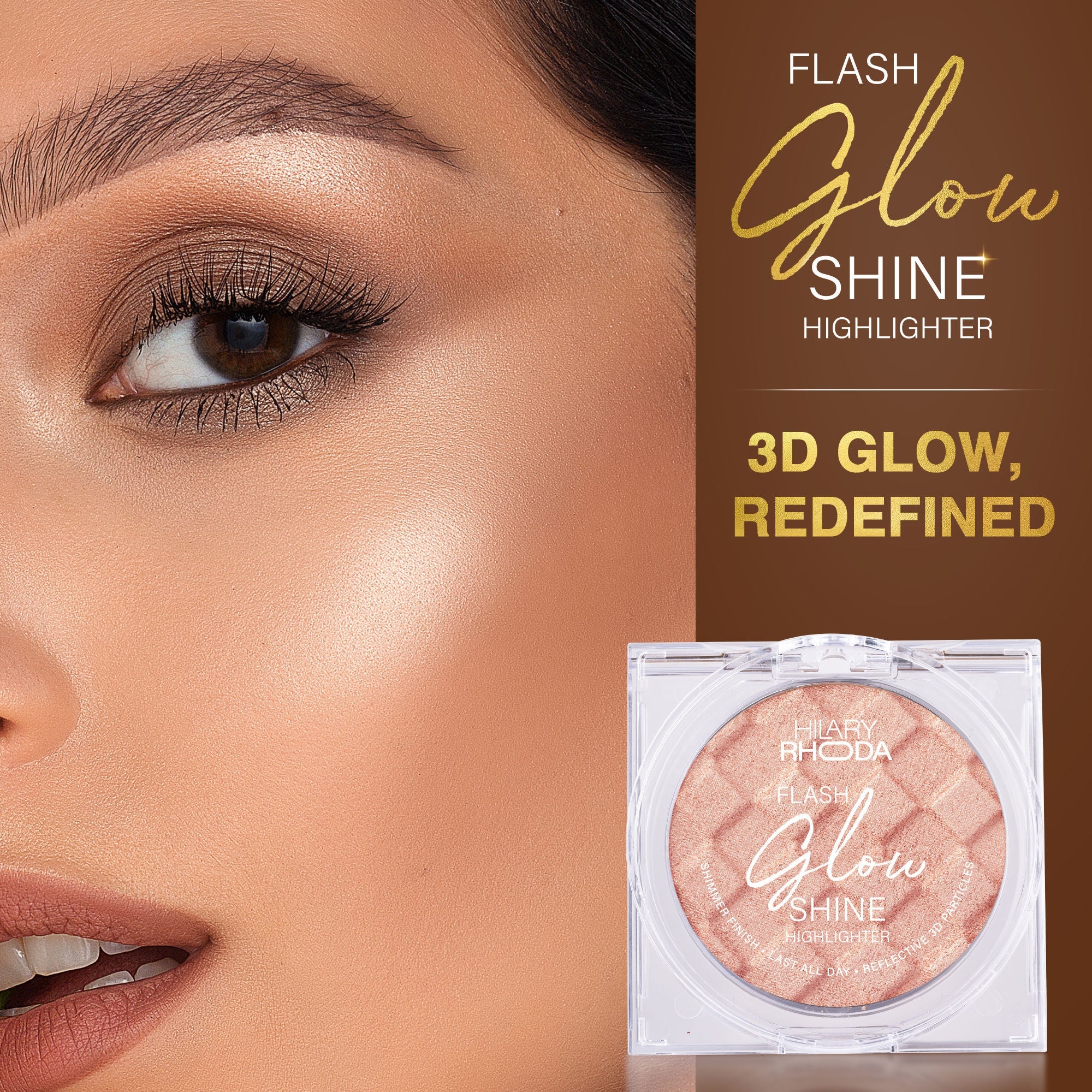 Hilary Rhoda Flash Glow Shine Reflective Highlighter - Gold Shine 04 - Distacart