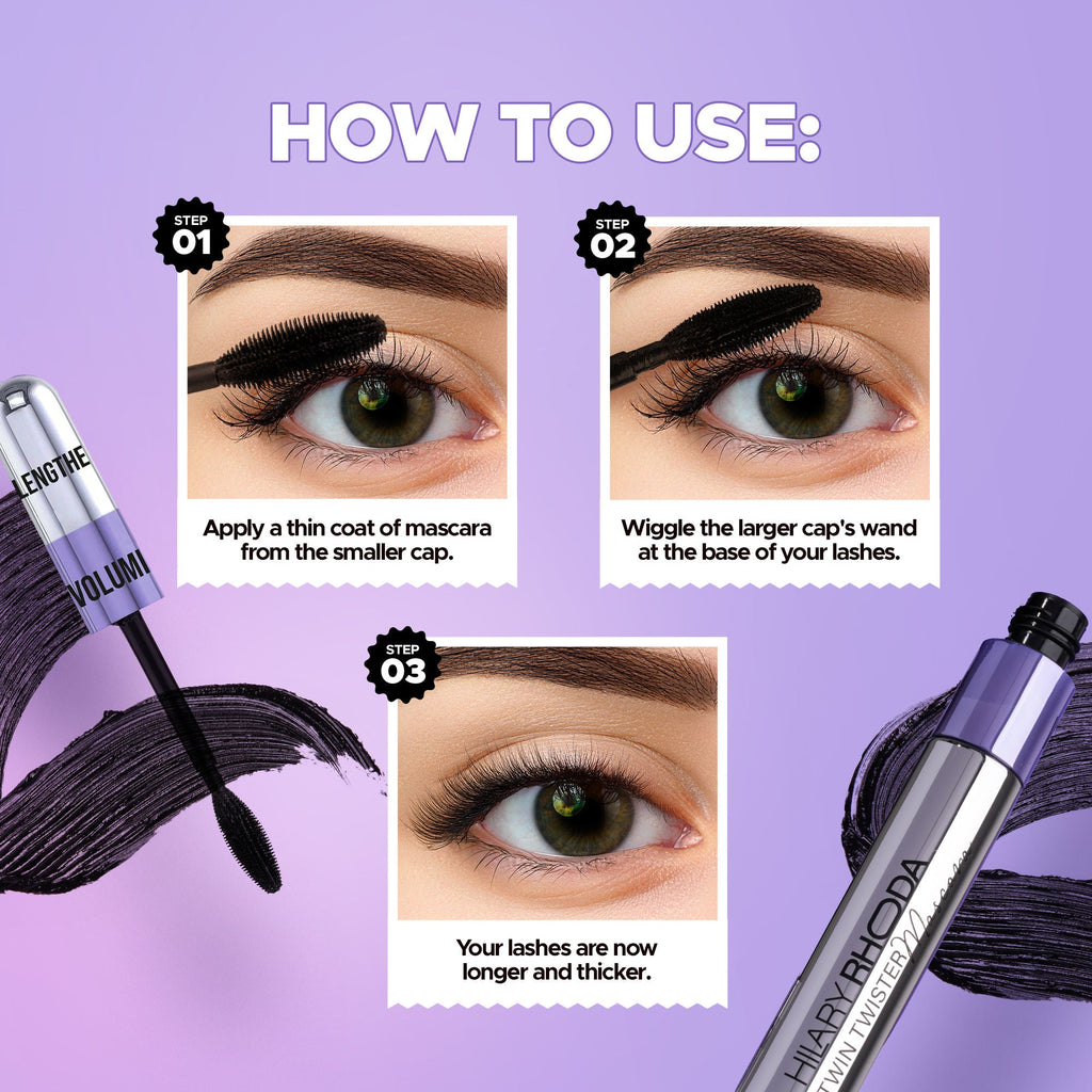 Hilary Rhoda Twin Twister Waterproof Mascara - Distacart
