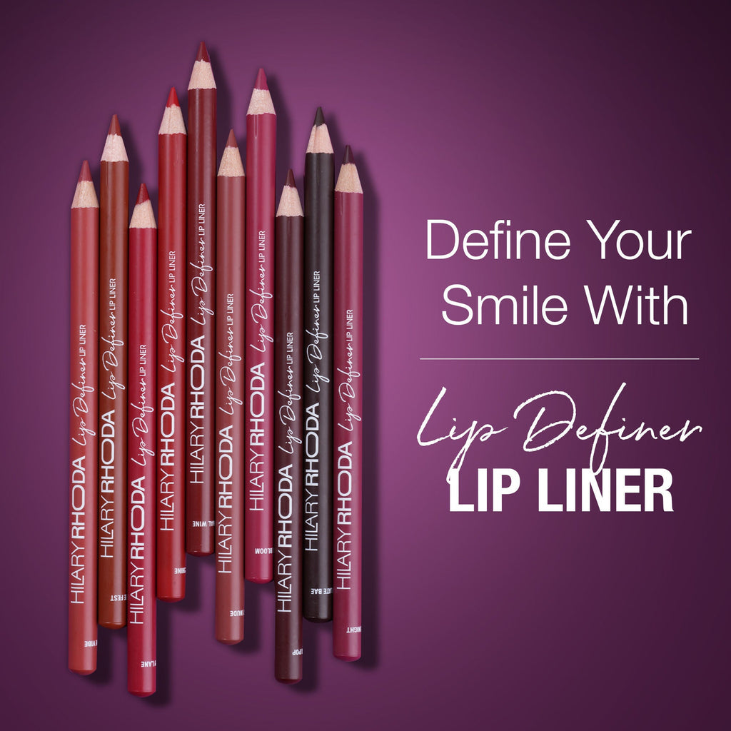 Hilary Rhoda Lip Definer Matte Lip Liner - Set Of 10 - Distacart