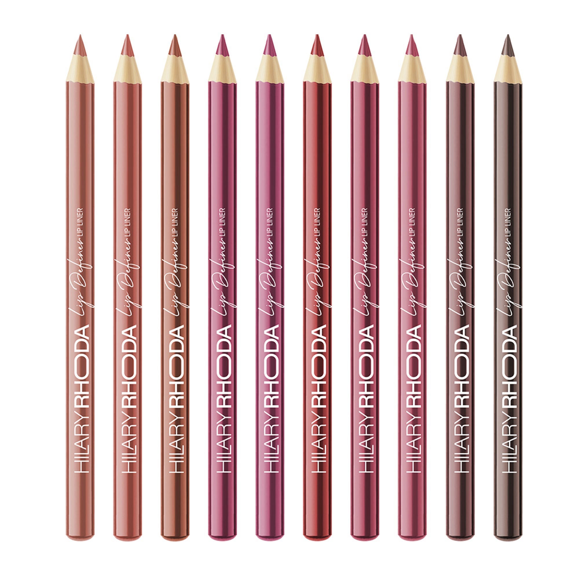 Hilary Rhoda Lip Definer Matte Lip Liner - Set Of 10 - Distacart
