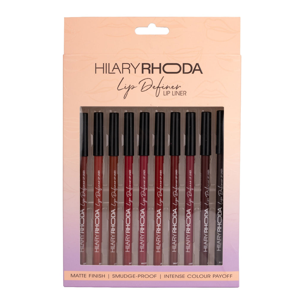 Hilary Rhoda Lip Definer Matte Lip Liner - Set Of 10 - Distacart