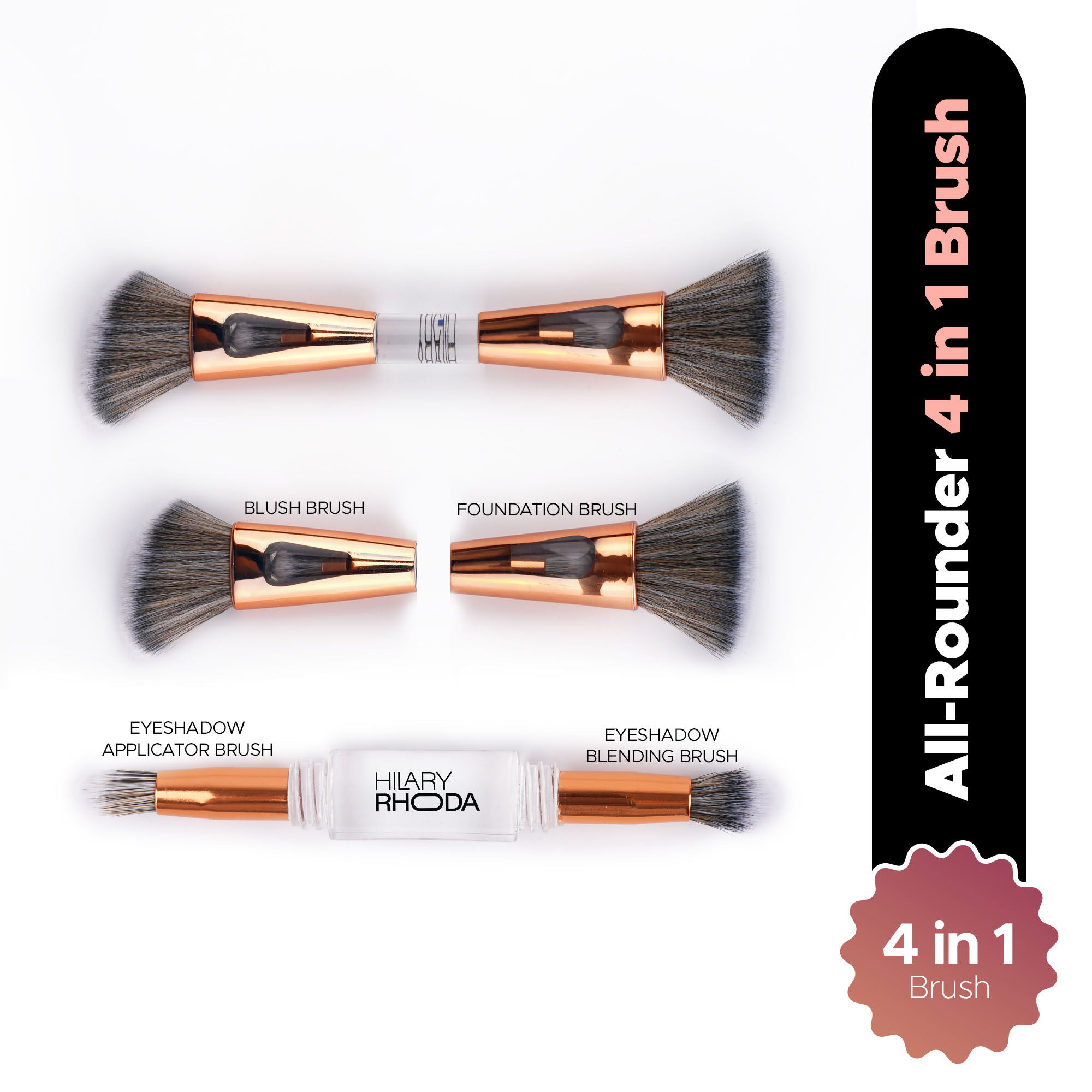 Hilary Rhoda All-Rounder 4 In 1 Brush For Makeup