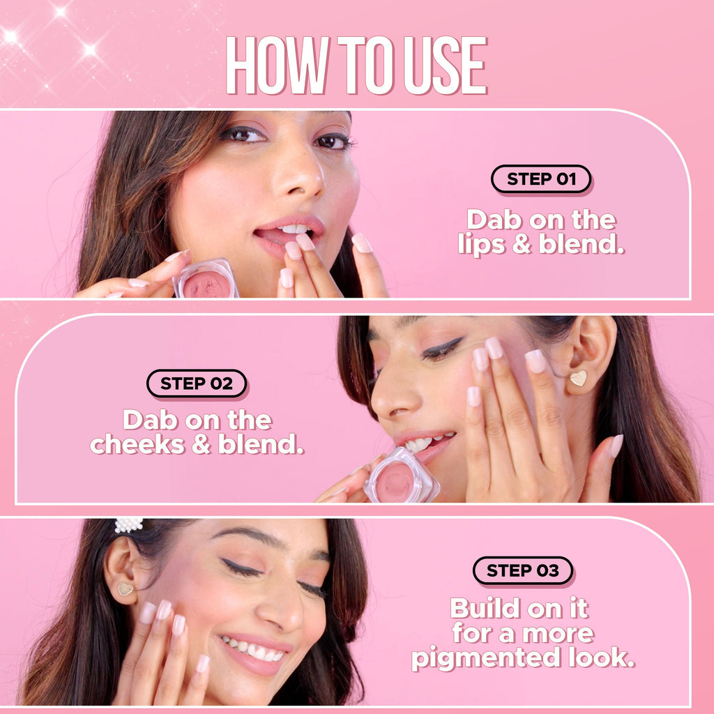 Hilary Rhoda Bloom Mousse Waterproof Lip N Cheek Tint - Pink Candy 01 - Distacart