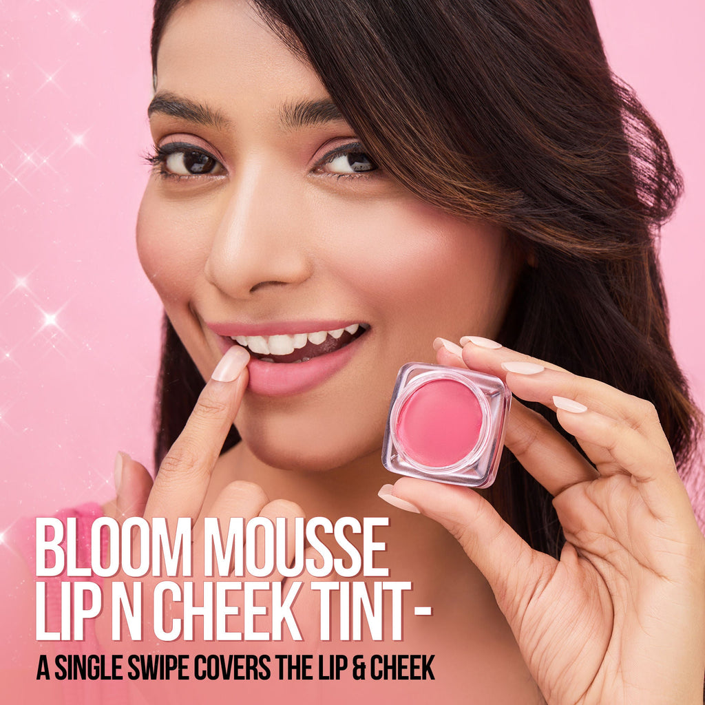 Hilary Rhoda Bloom Mousse Waterproof Lip N Cheek Tint - Flashy Pink 03 - Distacart
