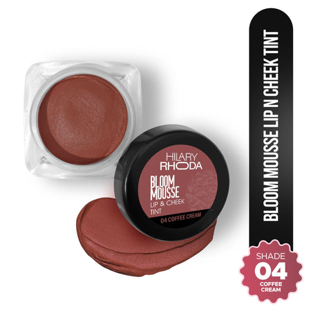 Hilary Rhoda Bloom Mousse Waterproof Lip N Cheek Tint - Coffee Cream 04