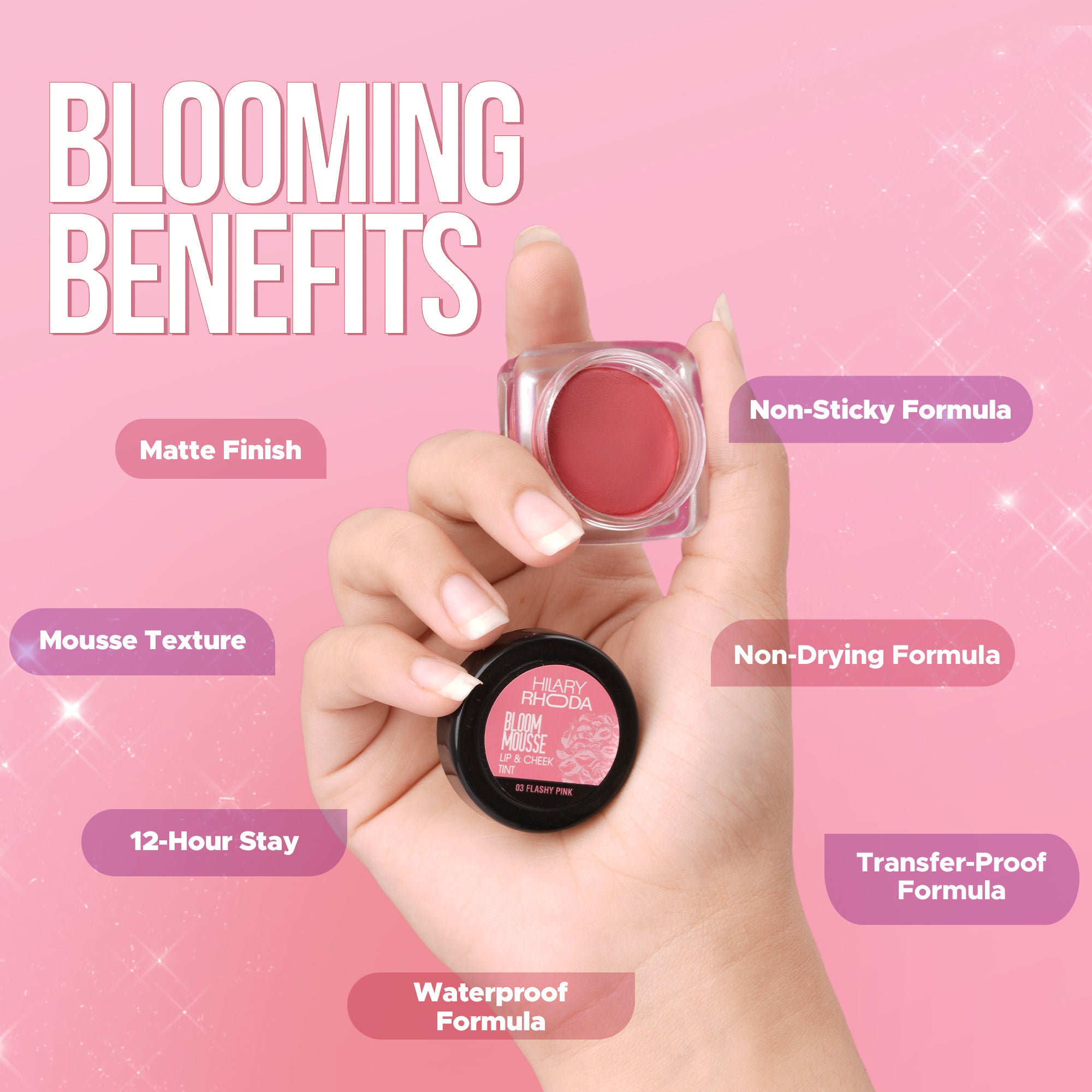 Hilary Rhoda Bloom Mousse Waterproof Lip N Cheek Tint - Coffee Cream 04 - Distacart