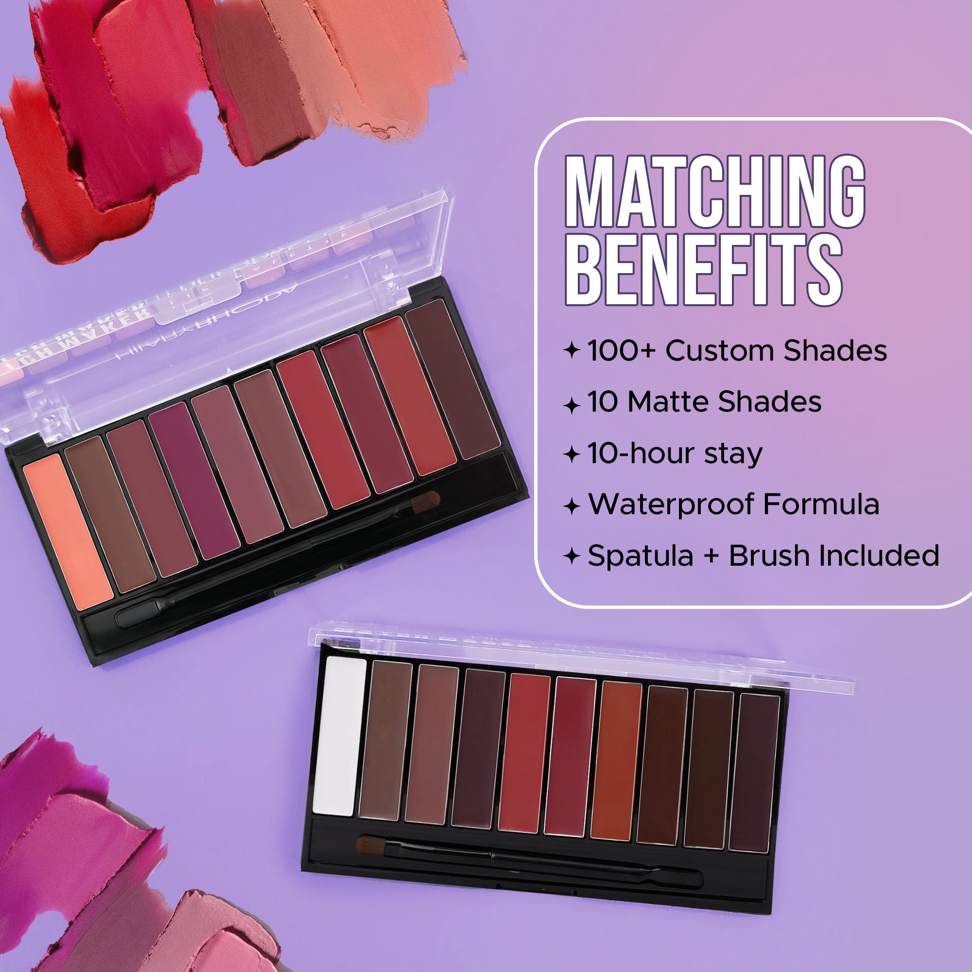 Hilary Rhoda Match Maker Waterproof Lip Palette - Mood Changer 01 - Distacart