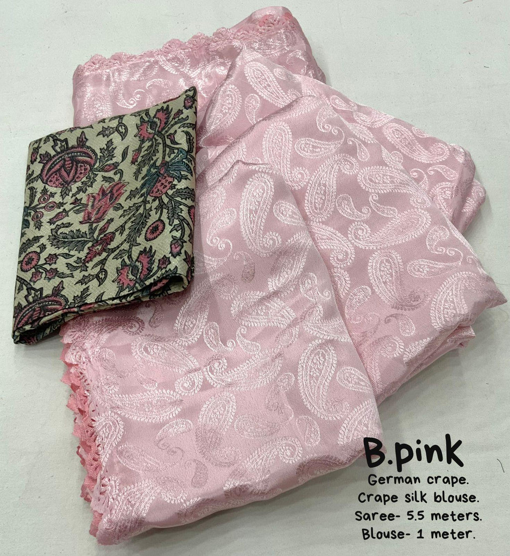 Pink Poly Silk Ethnic Motifs Saree with Unstitched Blouse - Hiral Fashion