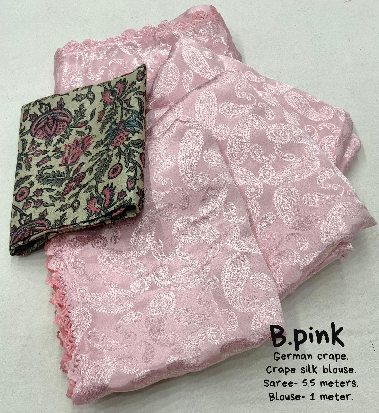 Pink Poly Silk Ethnic Motifs Saree with Unstitched Blouse - Hiral Fashion