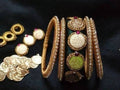 Designer Silk Threaded Bangles Set of 2