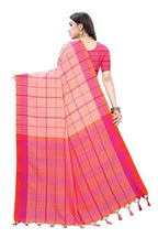 Vamika Peach Cotton Silk Weaving Saree (Goggle Peach) - Distacart