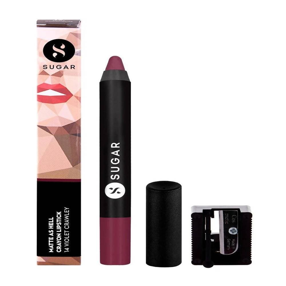 Sugar Matte As Hell Crayon Lipstick - Violet Crawley (Smokey Violet)