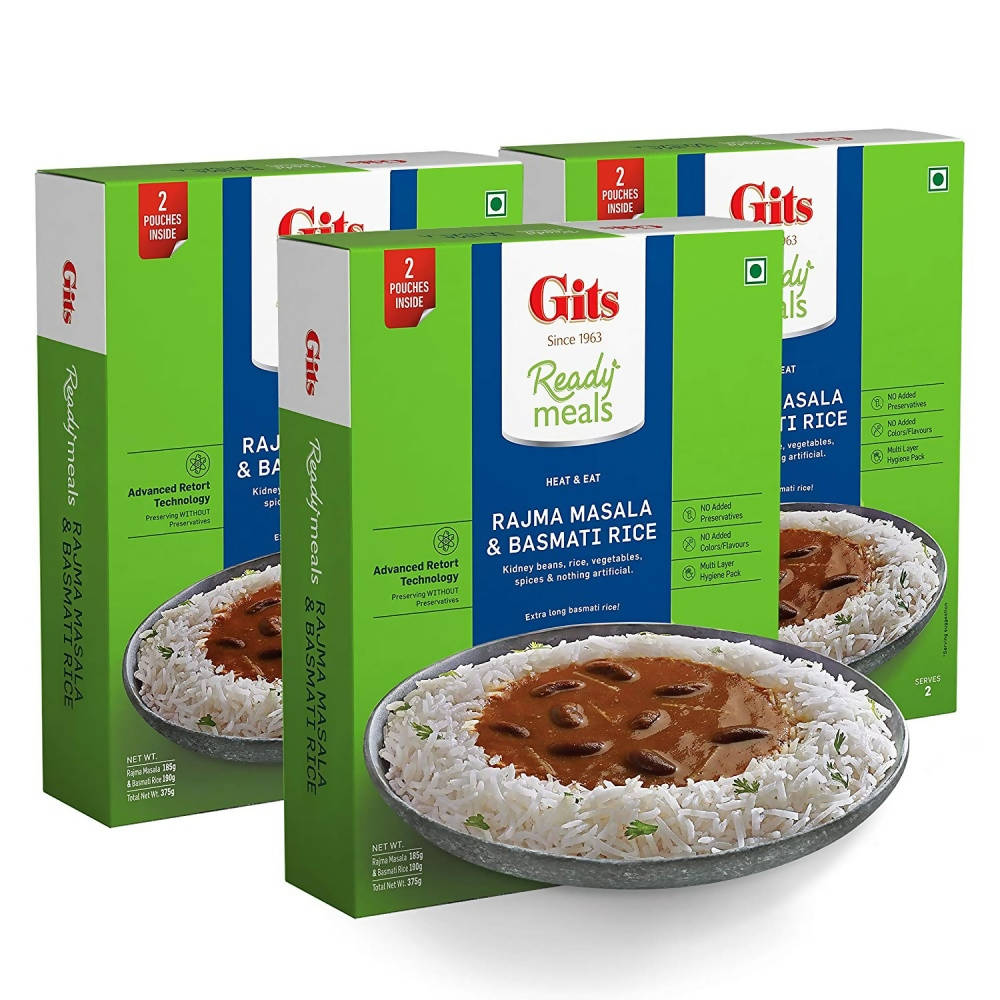 Gits Ready Meals Heat & Eat Rajma Masala & Basmati Rice
