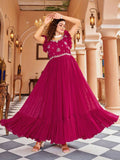 Joban Fashion Rani Readymade Dress With Sequins embroidery Work - Distacart