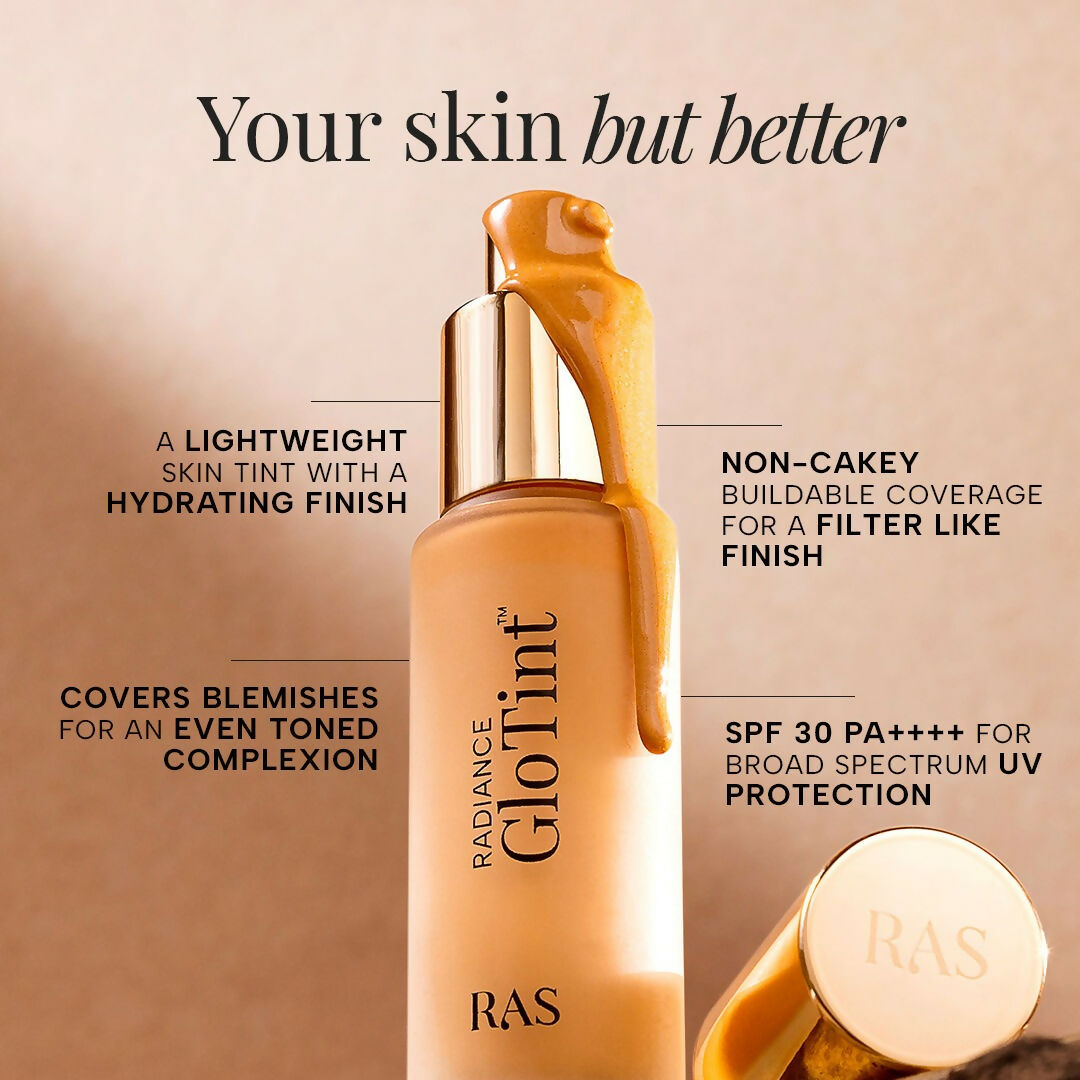 Ras Radiance GloTint 7-in-1 Serum Skin Perfector SPF 30 PA ++++ Skin Tint Foundation-Taupe