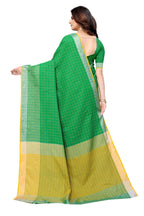 Vamika Green Cotton Silk Saree - Distacart