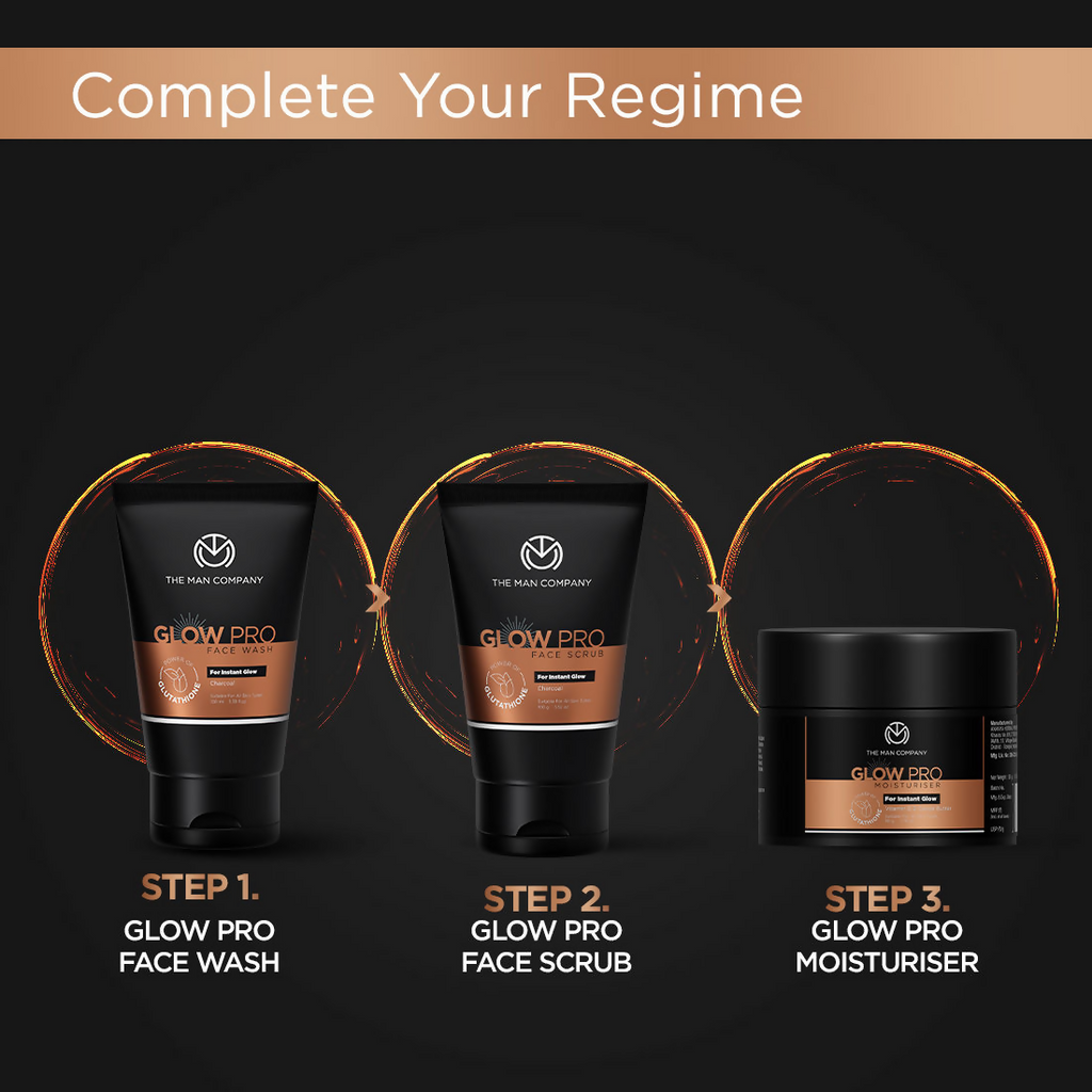 The Man Company Glow Pro Non-Sticky Daily Moisturizer For Instant Glow - Distacart