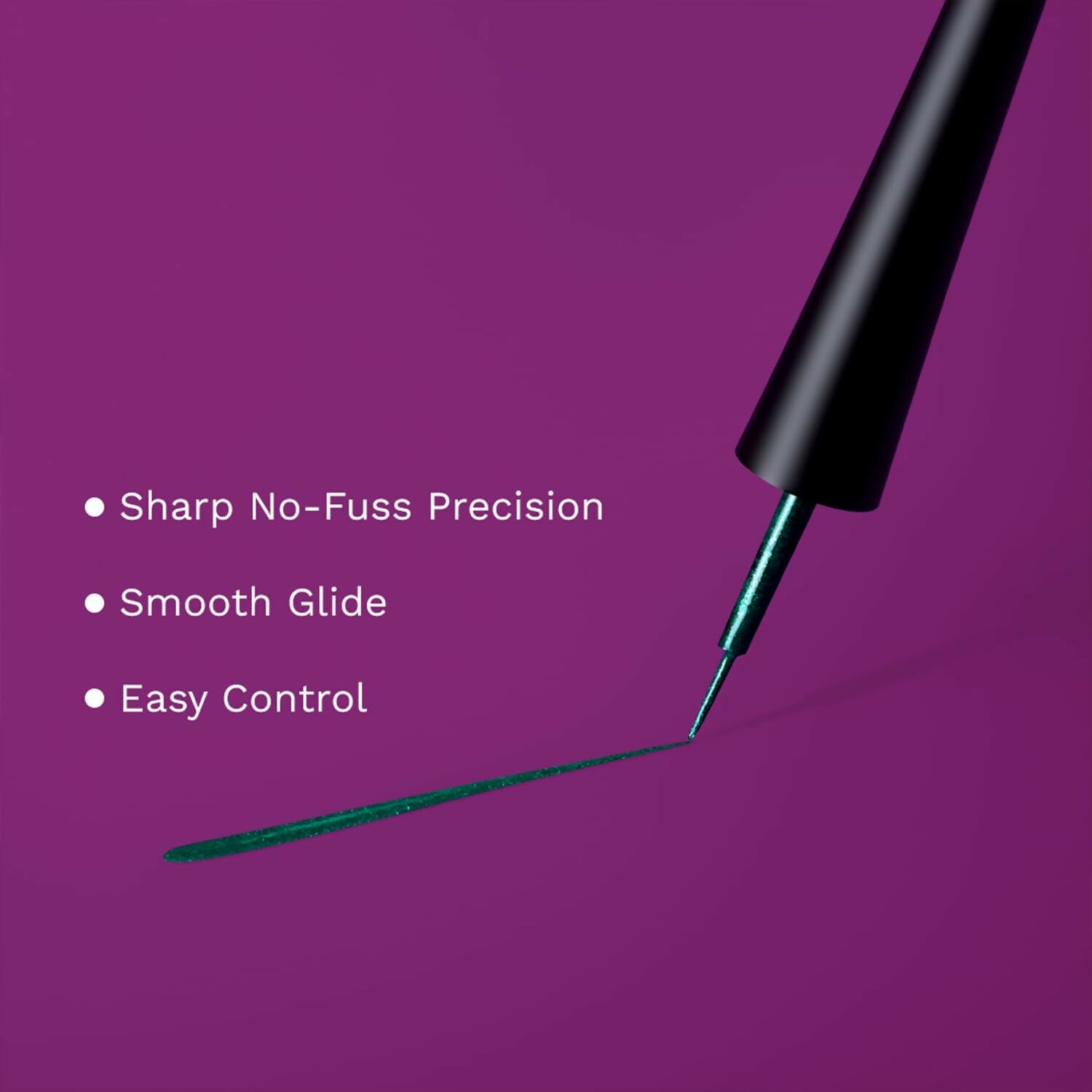 Pilgrim Metallic Eyeliner Green Envy, Long Lasting & Smudge Proof Enriched With Argan Oil - Distacart