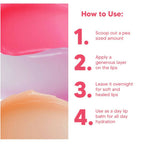 Ilana Lip Snooze Overnight Healing Vegan Lip Mask - Strawberry Lemonade