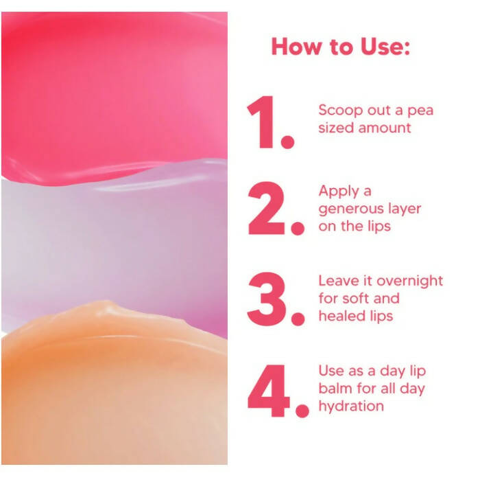 Ilana Lip Snooze Overnight Healing Vegan Lip Mask - Strawberry Lemonade