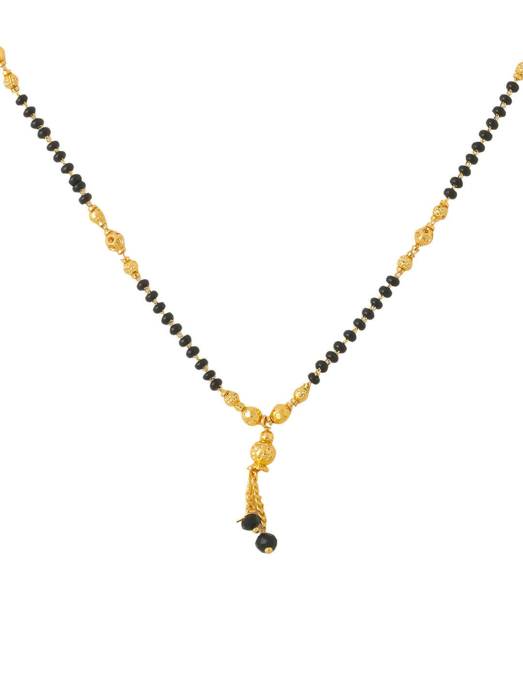 NVR Women Ethnic Gold-Plated Beaded Mangalsutra - Distacart