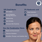 Dermistry 10% Snail Mucin96 Peptide Anti Ageing Moisturizer Skin Firming Tightening Aging Face Serum
