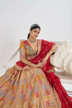 Kesar Fab Mustard Silk Embroidered Lehenga