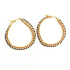 Mominos Fashion Kamal Johar Multi Kundan Anklets