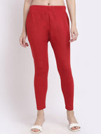 TAG 7 Women Knitted Ankle-Length Leggings